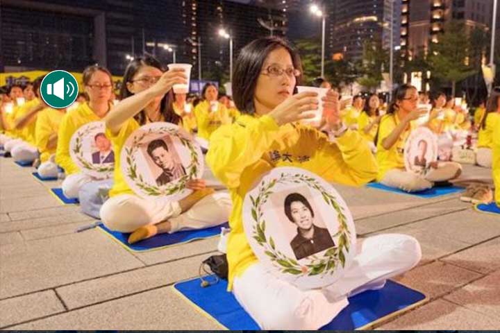 Practicantes de Taiwan piden el fin de la persecución a Falun Gong.