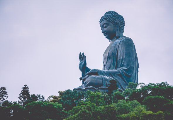 Buda gigante en Hong Kong, isla de Lantau.